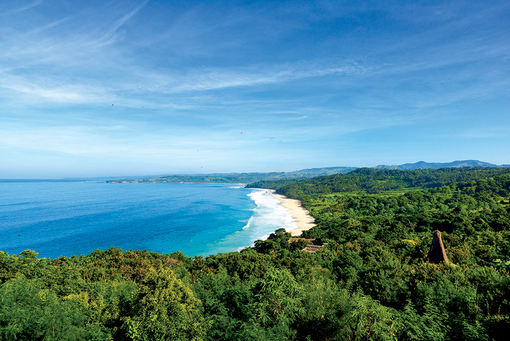 Take in the unspoiled vista of pristine coastline and lush green jungle that make up this 560-hectare resort on Sumba Island